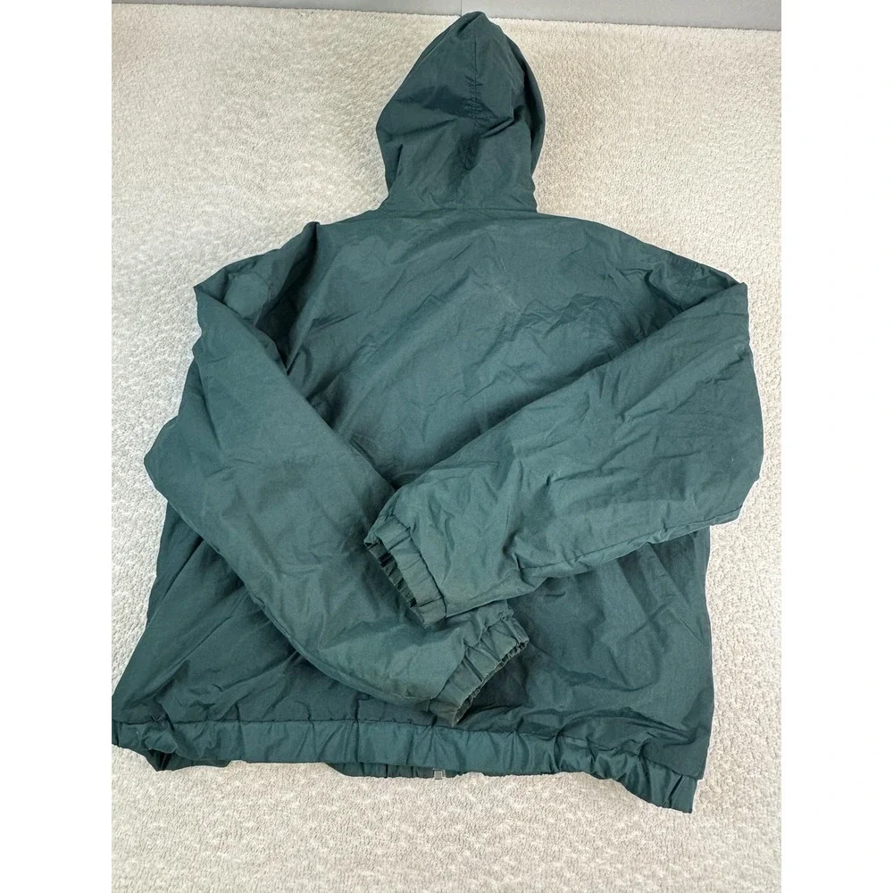 Vintage Miami Hurricanes Jacket Mens Large Green‎ NCAA College Football Hooded